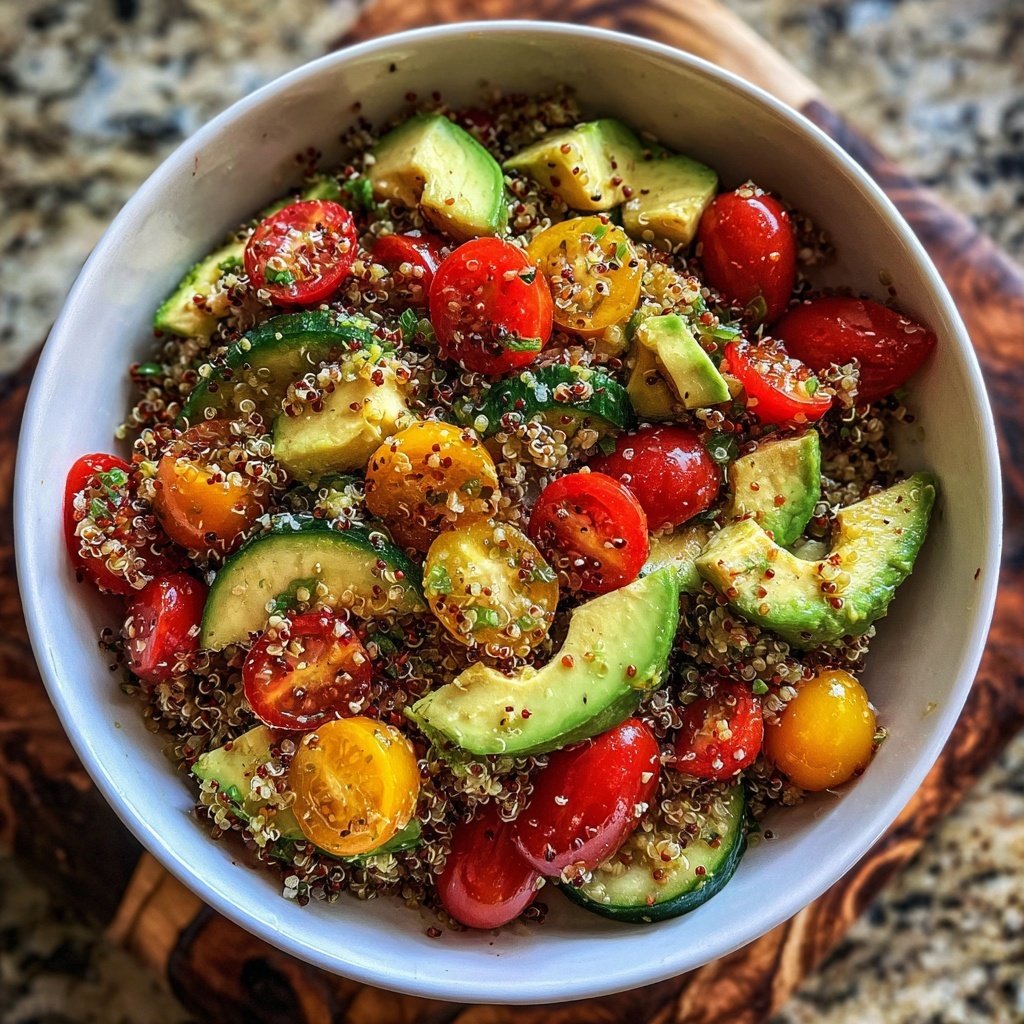 Healthy Avocado Quinoa Salad