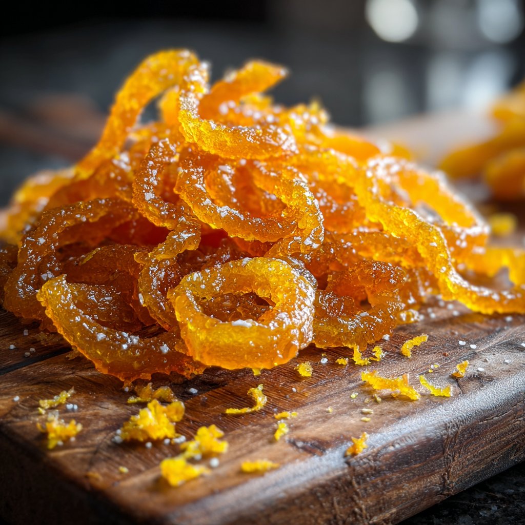 Honey Candied Orange Peel
