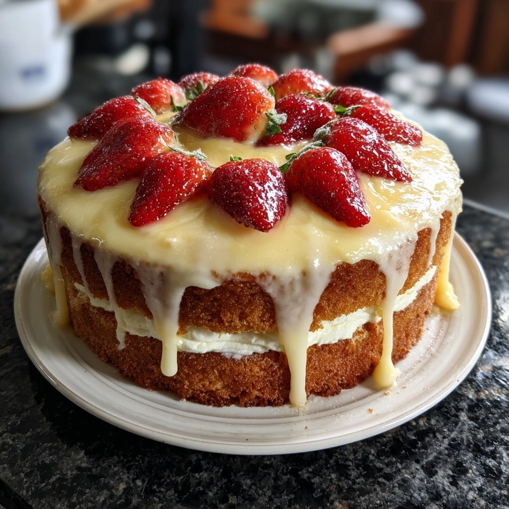 Dessert Vanilla Sponge Cake