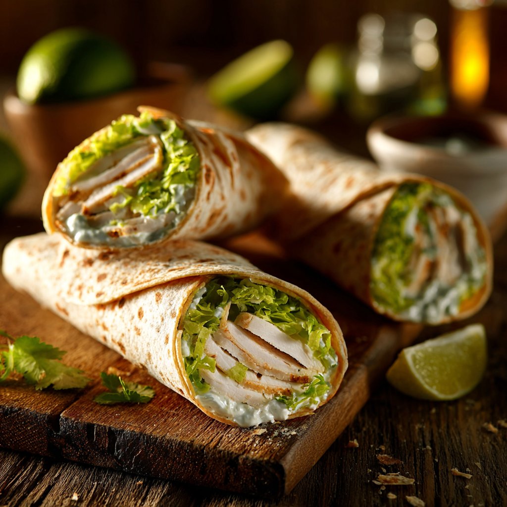 Cilantro Lime Turkey Wraps
