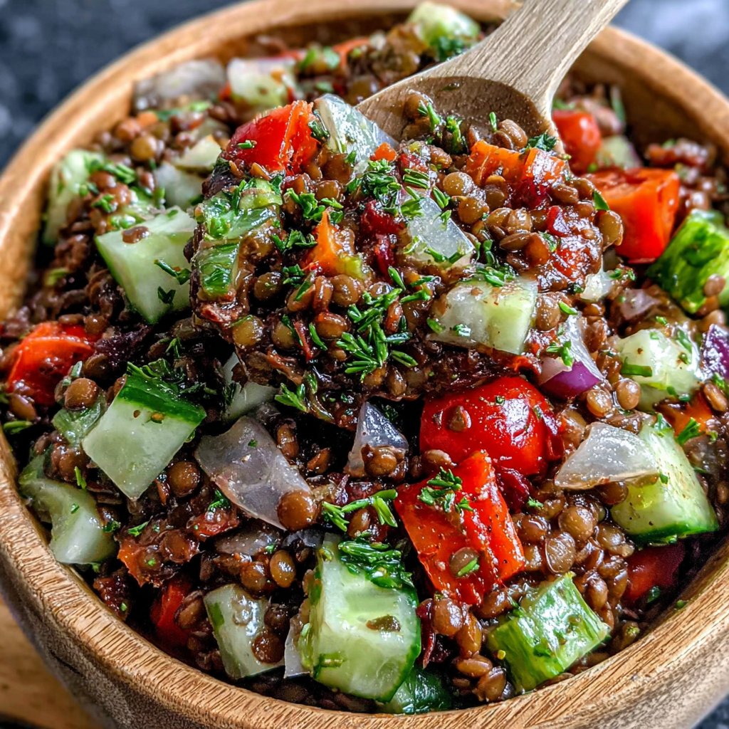 Savory Lentil Lunch Salad