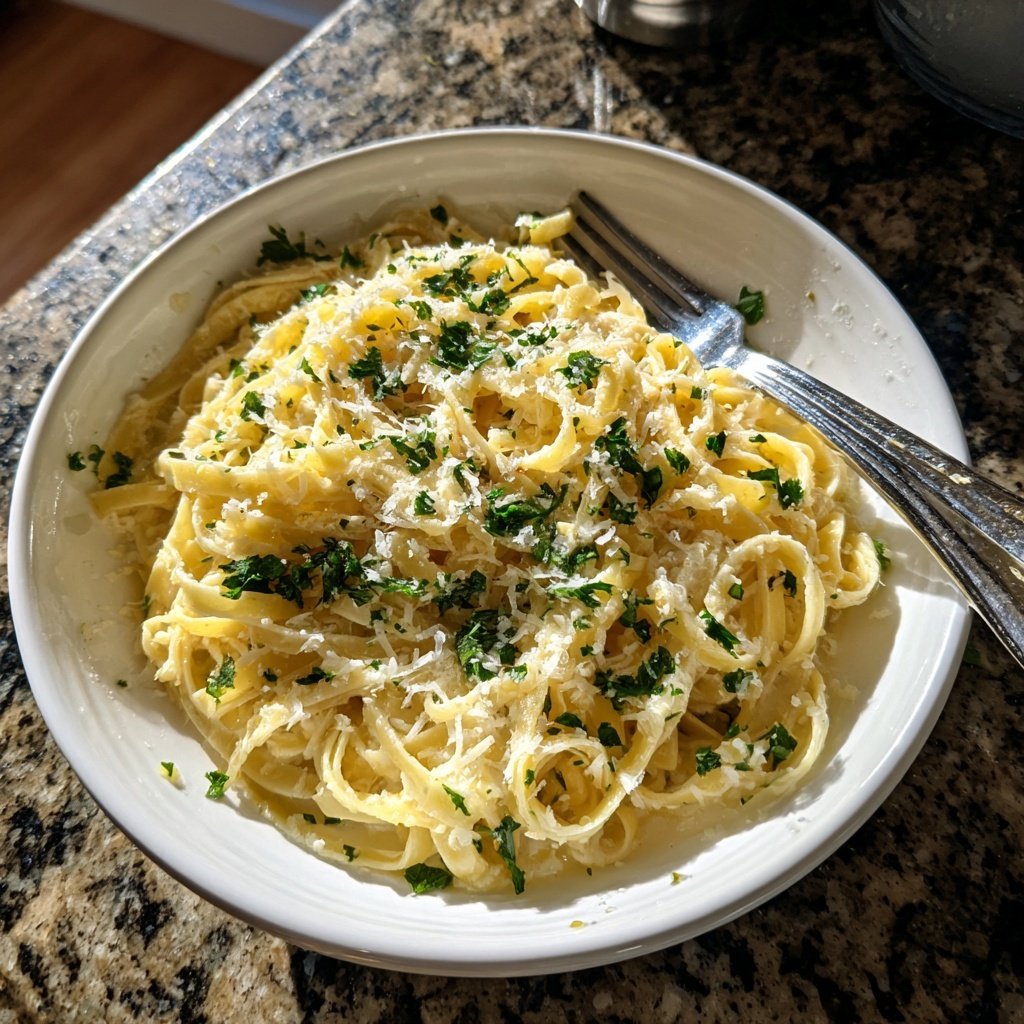 Quick Garlic Butter Pasta